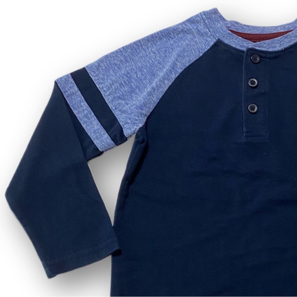 Garanimals, EUC, 365 Kids, Long sleeve Navy blue, Henley shirt, boys size 5 - Picture 2 of 13